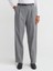 71552 Kemerli Dümdüz Fit Pantolon-Koyu Gri 3