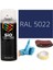 Akrilik Sprey Boya Mavi RAL-5022 Boya Seti 400ML +Zımpara+Kağıt Bant+Eldiven 1