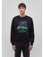 Rick And Morty Baskılı Siyah SWEATSHIRT0S10185-900 3