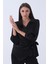Siyah Yandan Bağlama Detaylı Bluz Gömlek 41620075.01 1