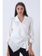 Ekru Yandan Bağlama Detaylı Bluz Gömlek 41620075.147 2