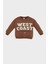 Erkek Bebek Bisiklet Yaka Baskılı İçi Yumuşak Tüylü İnce Sweatshirt D0700A524AU 1