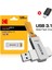 K133 128Gb. Yüksek Hızlı 3.1 USB Flash Bellek Dönüştürücü Hediye Metal Orjinal Sağlam 1