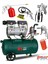 Klpro Sessiz Hava Kompresörü KLK25S 1 Hp 24 Lt 8 Bar Hediyeli Set 1