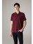 New Regular Fit Kısa Kollu Polo Tişört Bordo 1