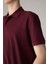 New Regular Fit Kısa Kollu Polo Tişört Bordo 4