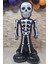 Ayaklı Siyah Iskelet Folyo Balon Cadılar Bayramı Halloween Süsleri Dev Iskelet Folyo Balon 1