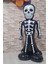 Ayaklı Siyah Iskelet Folyo Balon Cadılar Bayramı Halloween Süsleri Dev Iskelet Folyo Balon 2