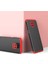 - Xiaomi Redmi Note 9S - Kılıf Parmak izi Yapmayan 3 Parça Ays Kapak - Siyah-Kırmızı - T13784 1