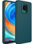 noktaks - Xiaomi Redmi Note 9 Pro - Kılıf Metal Çerçeve ve Buton Tasarımlı Silikon Luna Kapak - Koyu Yeşil 1