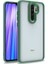 - Xiaomi Redmi Note 8 Pro - Kılıf Arkası Şeffaf Kamera Çevresi Parlak Zıt Renkli Flora Kapak - Yeşil - T23438 1