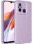 - Xiaomi Redmi 12C - Kılıf Kamera Korumalı Simli Lüks Koton Kapak - Pembe Koyu - T28335 1