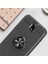 - Xiaomi Redmi 8A - Kılıf Yüzüklü Karbon Ravel Silikon Kapak - Siyah-Mavi 3
