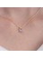 Altın Kolye - - Baget Tasarım London Blue Topaz Taşlı Şık Tarz 14 Ayar Altın Kolye 1