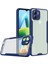- Xiaomi Redmi A1 - Kılıf Kenarı Renkli Arkası Şeffaf Parfe Kapak - Lacivert - T25994 1