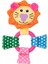 Lastik Halkalı Öten Peluş Aslan 20 cm 1