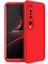 - Xiaomi Mi 10 - Kılıf Parmak izi Yapmayan 3 Parça Ays Kapak - Kırmızı - T13691 1
