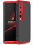 - Xiaomi Mi 10 - Kılıf Parmak izi Yapmayan 3 Parça Ays Kapak - Kırmızı - T13691 2
