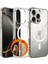 iPhone 16 Pro Max Magsafe Özellikli Manyetik Şeffaf Silikon Kılıf 2