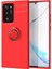 - Samsung Galaxy Note 20 Ultra - Kılıf Yüzüklü Karbon Ravel Silikon Kapak - Kırmızı - T14614 2
