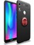 - Huawei Y6S 2019 - Kılıf Yüzüklü Karbon Ravel Silikon Kapak - Siyah-Kırmızı 4