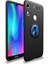 - Huawei Y6S 2019 - Kılıf Yüzüklü Karbon Ravel Silikon Kapak - Siyah-Kırmızı 5