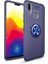 - Huawei Y7 Prime 2019 - Kılıf Yüzüklü Karbon Ravel Silikon Kapak - Siyah-Mavi - T7690 5