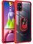 - Samsung Galaxy M51 - Kılıf Yüzüklü Arkası Şeffaf Koruyucu Mola Kapak - Lacivert - T15554 2