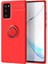 - Samsung Galaxy Note 20 - Kılıf Yüzüklü Karbon Ravel Silikon Kapak - Kırmızı - T14866 1