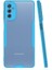 - Samsung Galaxy M52 - Kılıf Kenarı Renkli Arkası Şeffaf Parfe Kapak - Mavi - T20479 1