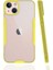 - Apple iPhone 13 Mini - Kılıf Kenarı Renkli Arkası Şeffaf Parfe Kapak - Pembe 2