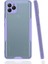 - General Mobile GM 21 - Kılıf Kenarı Renkli Arkası Şeffaf Parfe Kapak - Mor - T19186 1