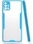 - Samsung Galaxy A71 - Kılıf Kenarı Renkli Arkası Şeffaf Parfe Kapak - Lacivert - T15265 2