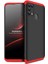 - Samsung Galaxy M31 - Kılıf Parmak izi Yapmayan 3 Parça Ays Kapak - Siyah-Kırmızı - T13781 1
