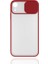 - Apple iPhone XR 6.1 - Kılıf Slayt Sürgülü Arkası Buzlu Lensi Kapak - Kırmızı - T14502 1