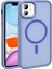- Apple iPhone 11 - Kılıf Magsafe Şarj Özellikli Mat Arka Yüzey Sio Kapak - Gri 2