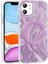 - iPhone 11 - Kılıf Magsafe Şarj Özellikli Fırça Boya Desenli Palet Kapak - Pembe 4