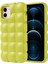- Apple iPhone 12 - Kılıf Parlak Esnek Silikon Dom Dom Kapak - Lila 2