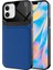 - Apple iPhone 12 - Kılıf Deri Görünümlü Parlak Mika Tasarımlı Emiks Kapak - Lacivert - T17432 1