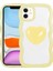 - Apple iPhone 11 - Kılıf Renkli Kalp Figürlü Ponçik Kapak - Sarı - T23452 1