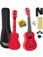 UKX-901RD Kırmızı Soprano Ukulele (Askı Çanta Metod Pena) 1