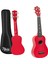 UKX-901RD Kırmızı Soprano Ukulele (Askı Çanta Metod Pena) 2