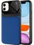 - Apple iPhone 11 - Kılıf Deri Görünümlü Parlak Mika Tasarımlı Emiks Kapak - Lacivert - T17430 1