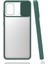 - Samsung Galaxy A31 - Kılıf Slayt Sürgülü Arkası Buzlu Lensi Kapak - Koyu Yeşil - T15440 2