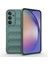 - Samsung Galaxy A35 - Kılıf Esnek TPU Oyuklu Arka Yüzey Tasarımlı Etnik Silikon Kapak - Koyu Yeşil - T32594 1