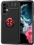- Samsung Galaxy A23 - Kılıf Yüzüklü Karbon Ravel Silikon Kapak - Siyah 2