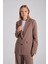 Çift Düğmeli Yırtmaçlı Astarlı Blazer Ceket 2