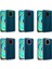 Xiaomi Redmi Note 9 Pro Kılıf Arkası Şeffaf Kamera Çevresi Parlak Zıt Renkli Flora Kapak - Kırmızı 3