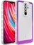 Ekılıf - Xiaomi Redmi Note 8 Pro - Kılıf Simli ve Renk Geçiş Tasarımlı Lens Korumalı Park Kapak - Yeşil-Mavi 2