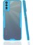 - Vivo Y11S - Kılıf Kenarı Renkli Arkası Şeffaf Parfe Kapak - Mavi - T17518 1